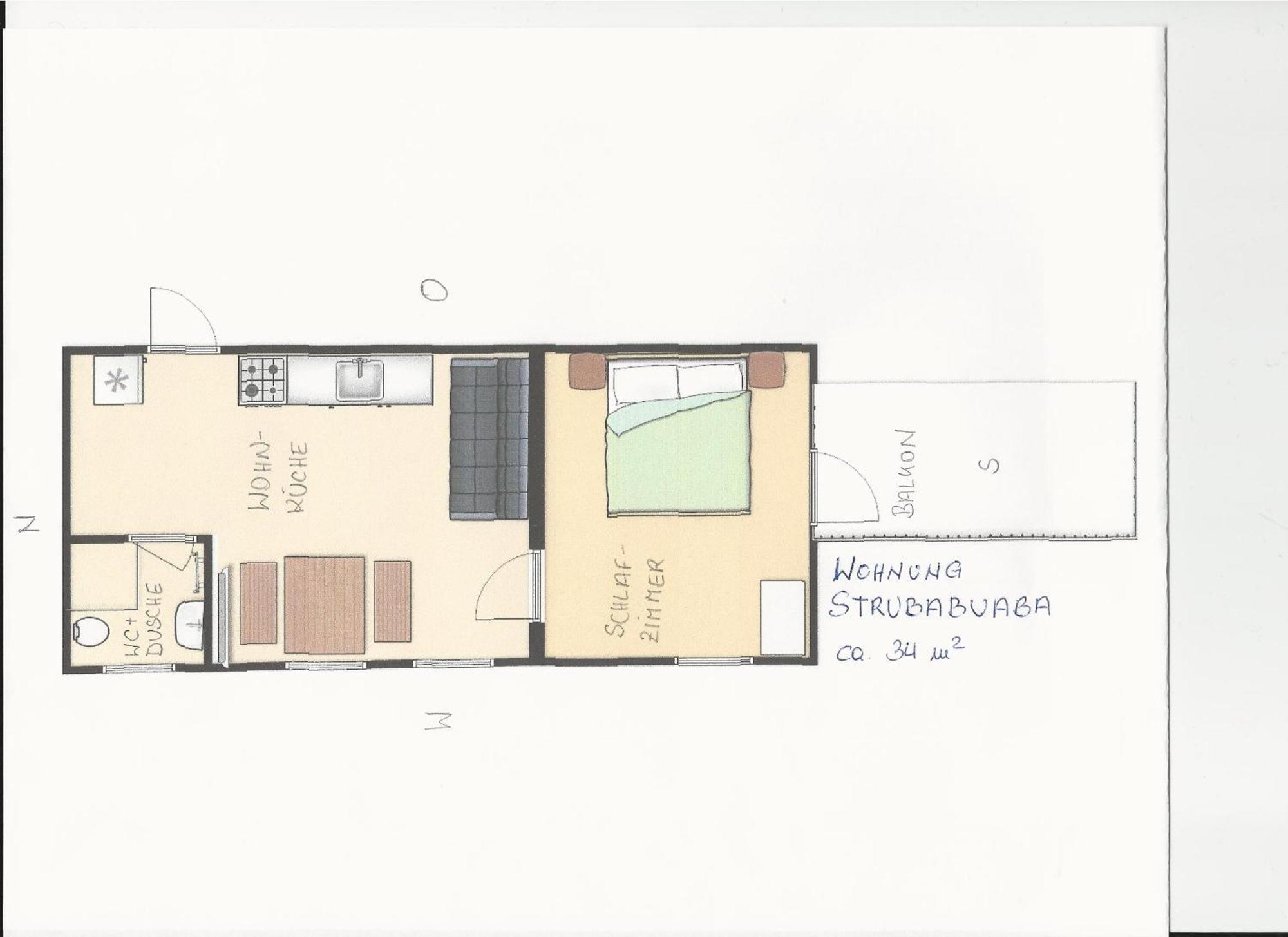 Haus Gaudenz Lejlighed Warth  Værelse billede